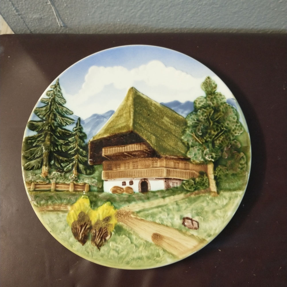 Vintage German Majolika  Charger